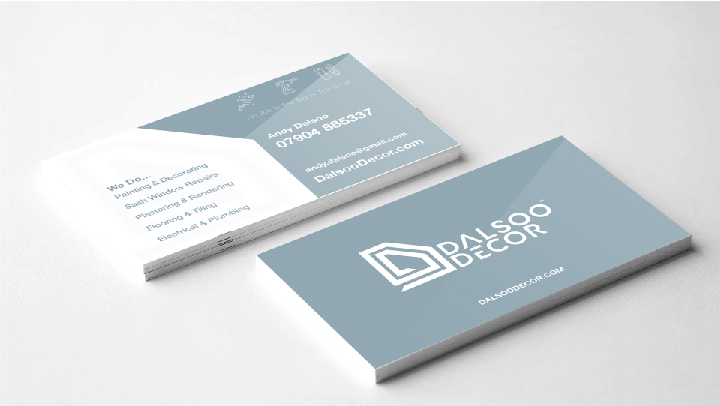 dalsoo decor business card design and print service