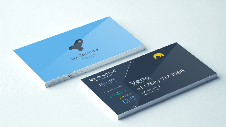 West indies shuttle business card design and print service